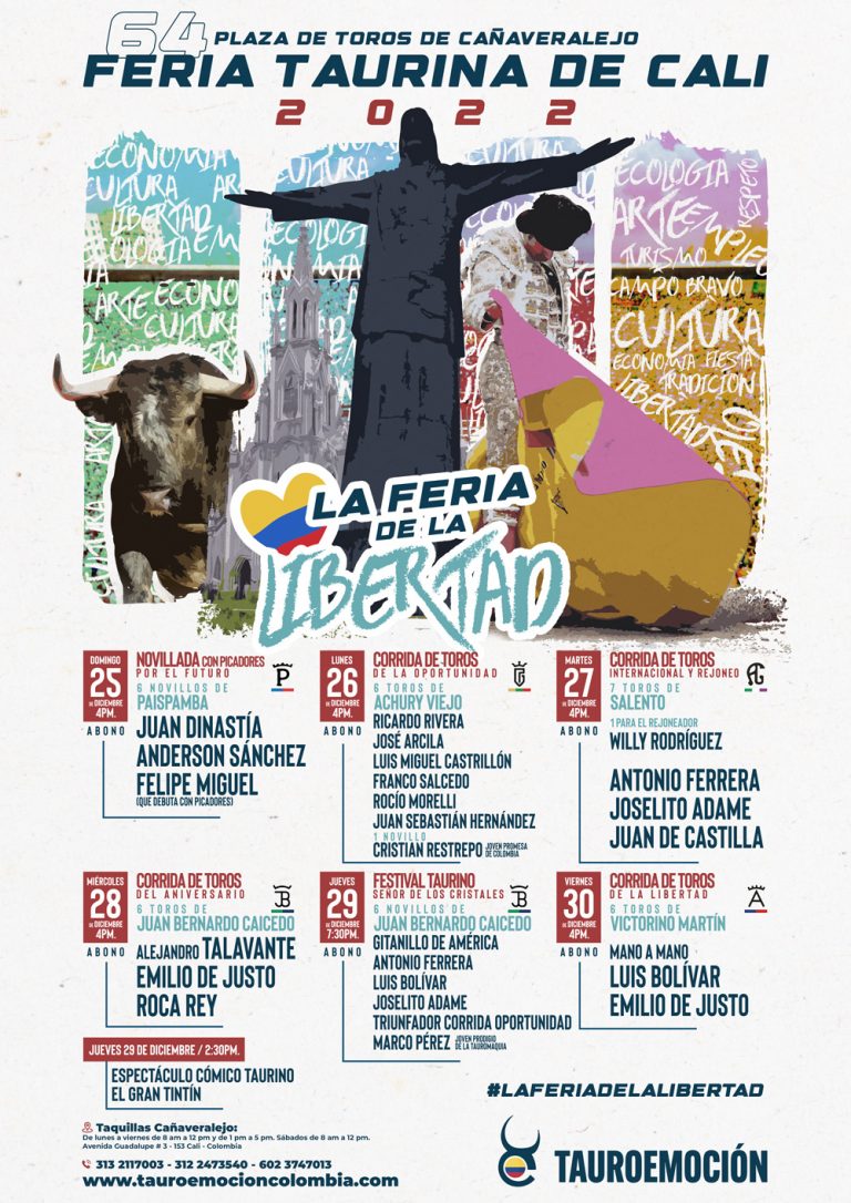 Feria Taurina de Cali 2022 Tauroemoción Colombia